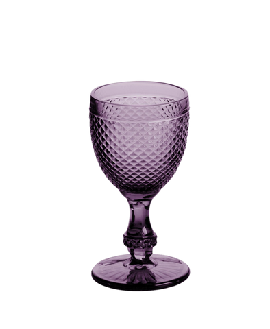 Purple Pressed Glass Goblets