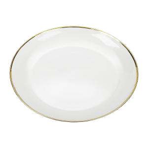 Clear Glass Candy Dishes with Gilded Rim
