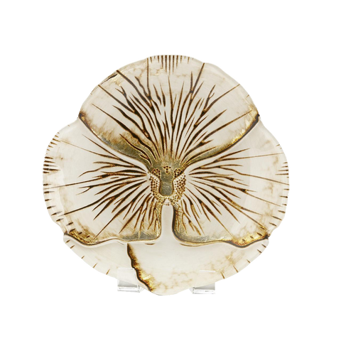 Ivory Pansy Candy Dishes