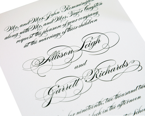 Shine Elegant Script Invitation