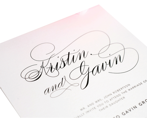Shine Script Elegance Invitation