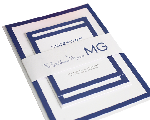 Shine Modern Luxe Wedding Invitation