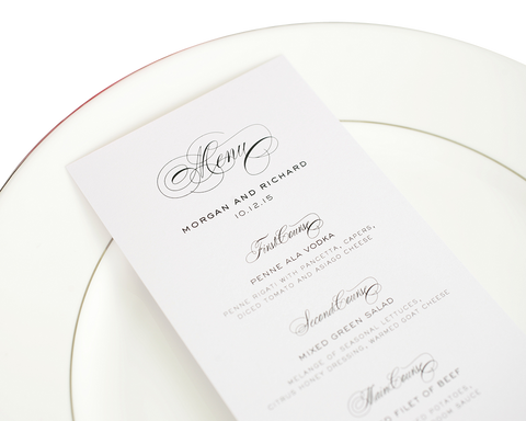 Shine Classic Vintage Menus