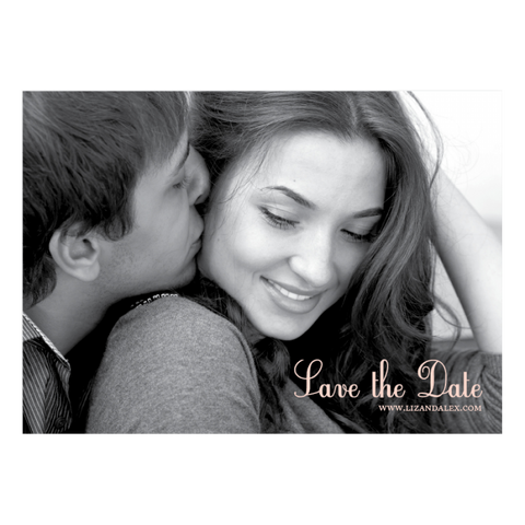 Smitten on Paper Je T' Aime Save the Date