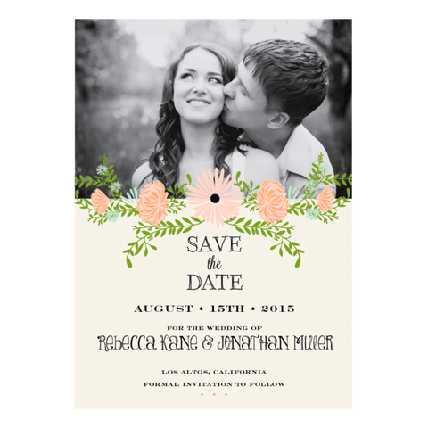 Smitten on Paper Petite Jardin Photo Save the Date