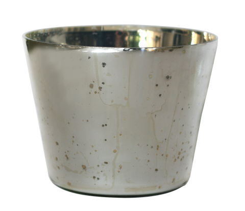 Silver Mercury Glass Votive Cup