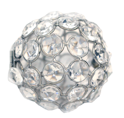 3" Crystal Bead Ornament