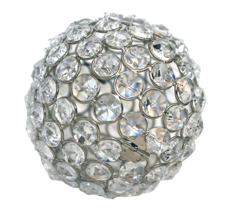 4" Crystal Bead Ball Ornament