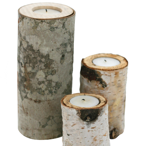 Birch Branch Tealight Holders