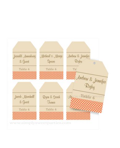 Custom Printed Escort Tags