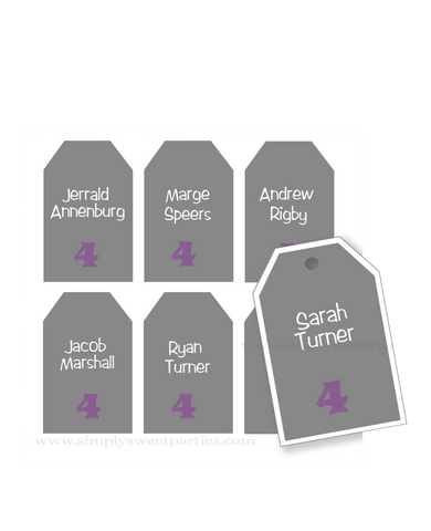 Custom Printed Escort Tags