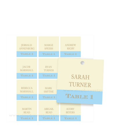 Custom Printed Escort Tags