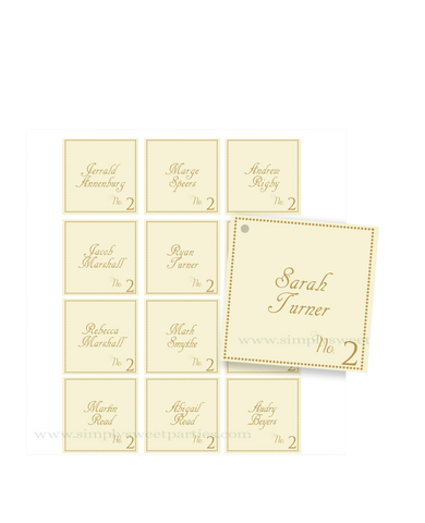 Custom Printed Escort Tags