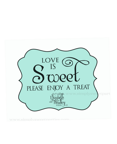 Dessert Table Sign
