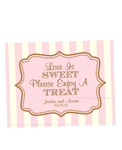 Dessert Table Sign