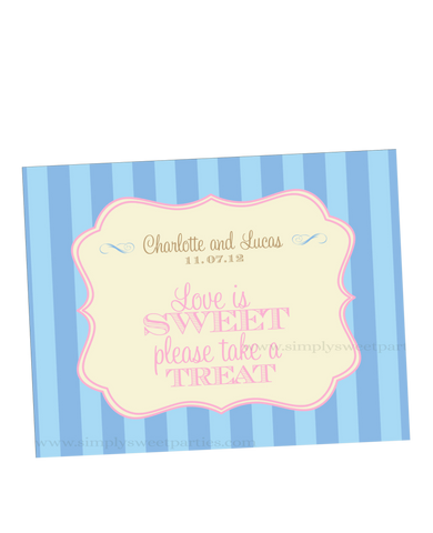 Dessert Table Sign