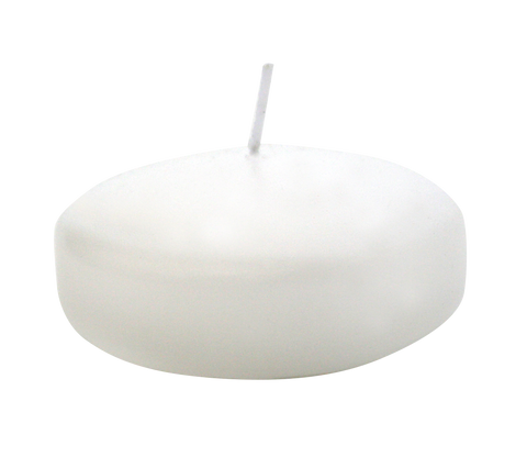 White Disk Floater Candle