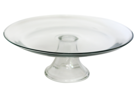 13" Clear Glass Cake Stand