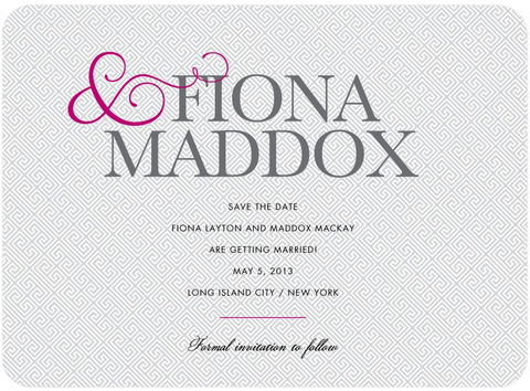 Wedding Paper Divas Truly Together Save the Date