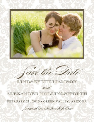 Wedding Paper Divas Simply Exquisite Save the Date