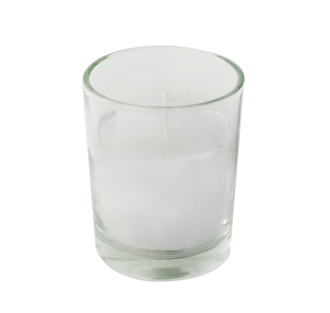 Clear Round Votive with Candles