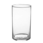 10" Clear Glass Cylinder Vase