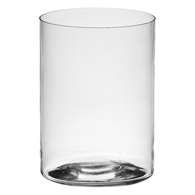 6" Clear Glass Cylinder Vase